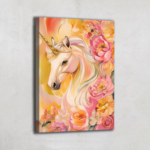 TABLEAU LICORNE COLORÉE
