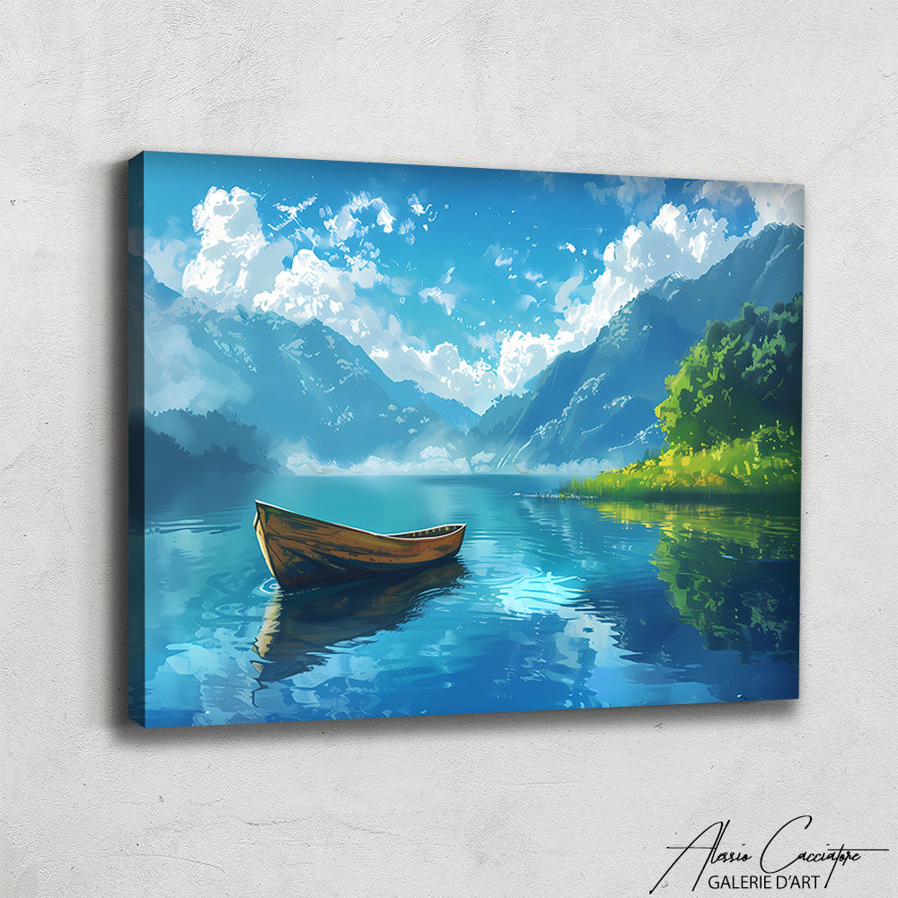 Tableau Lac Montagne