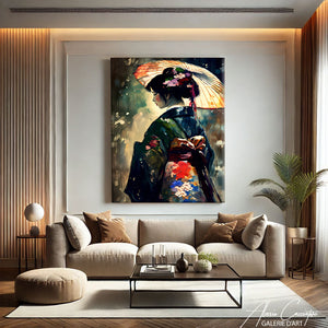 tableau geisha japonaise