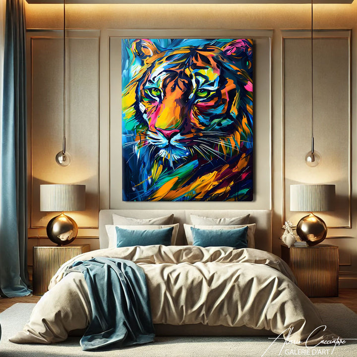 TABLEAU TIGRE MODERNE