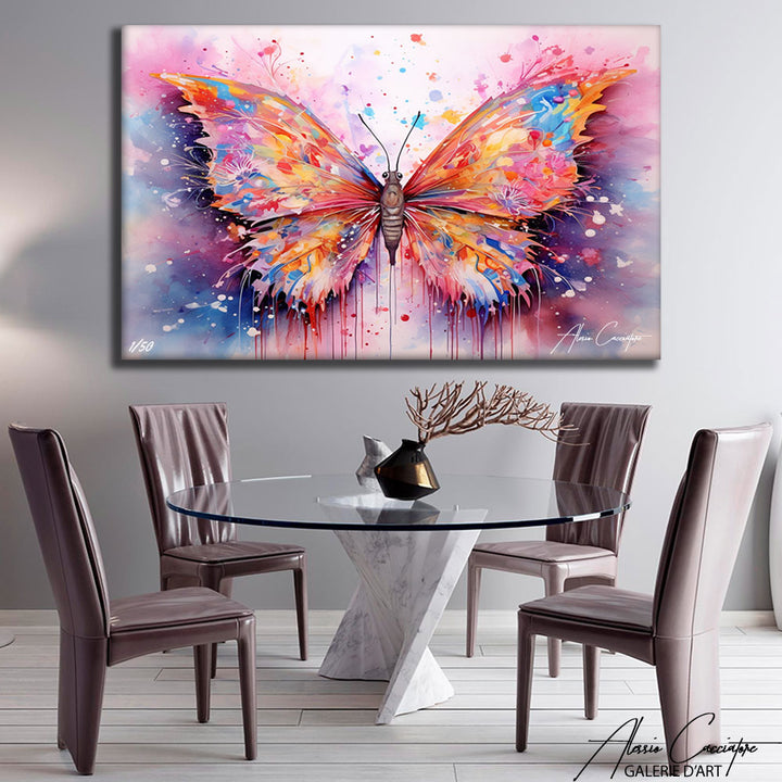 tableau aquarelle papillon