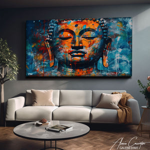 tableau bouddha coloré