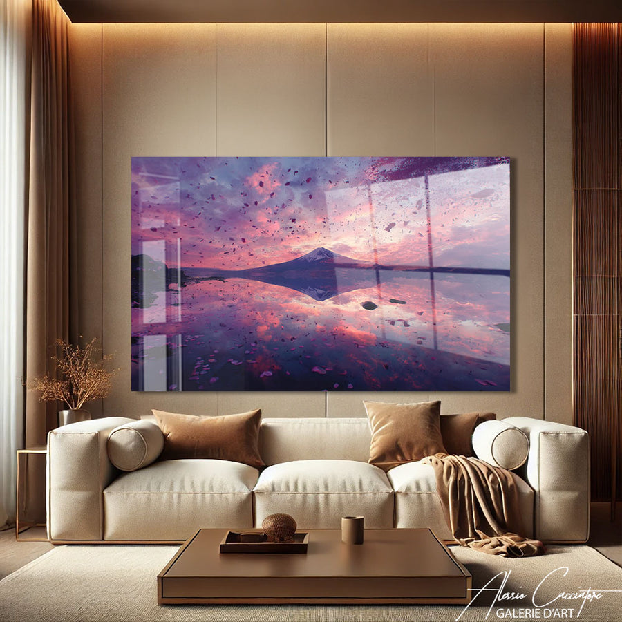 Tableau Plexiglass Montagne – mise en situation