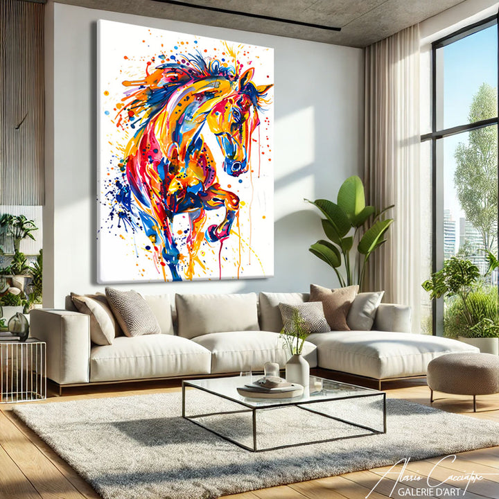 Tableau Cheval Peinture
