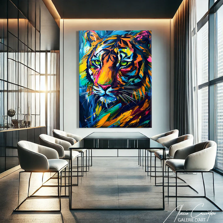 TABLEAU TOILE TIGRE