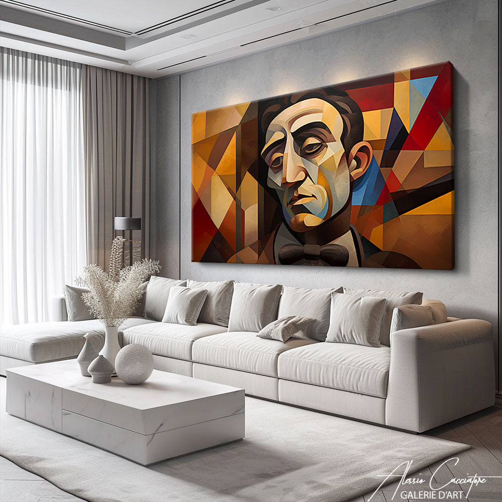 peinture cubisme visage