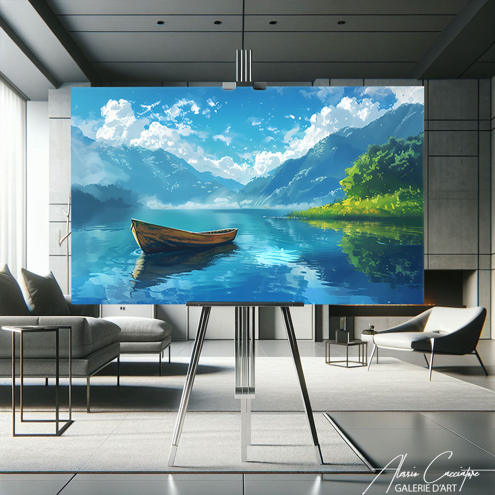 Tableau Abstrait Paysage