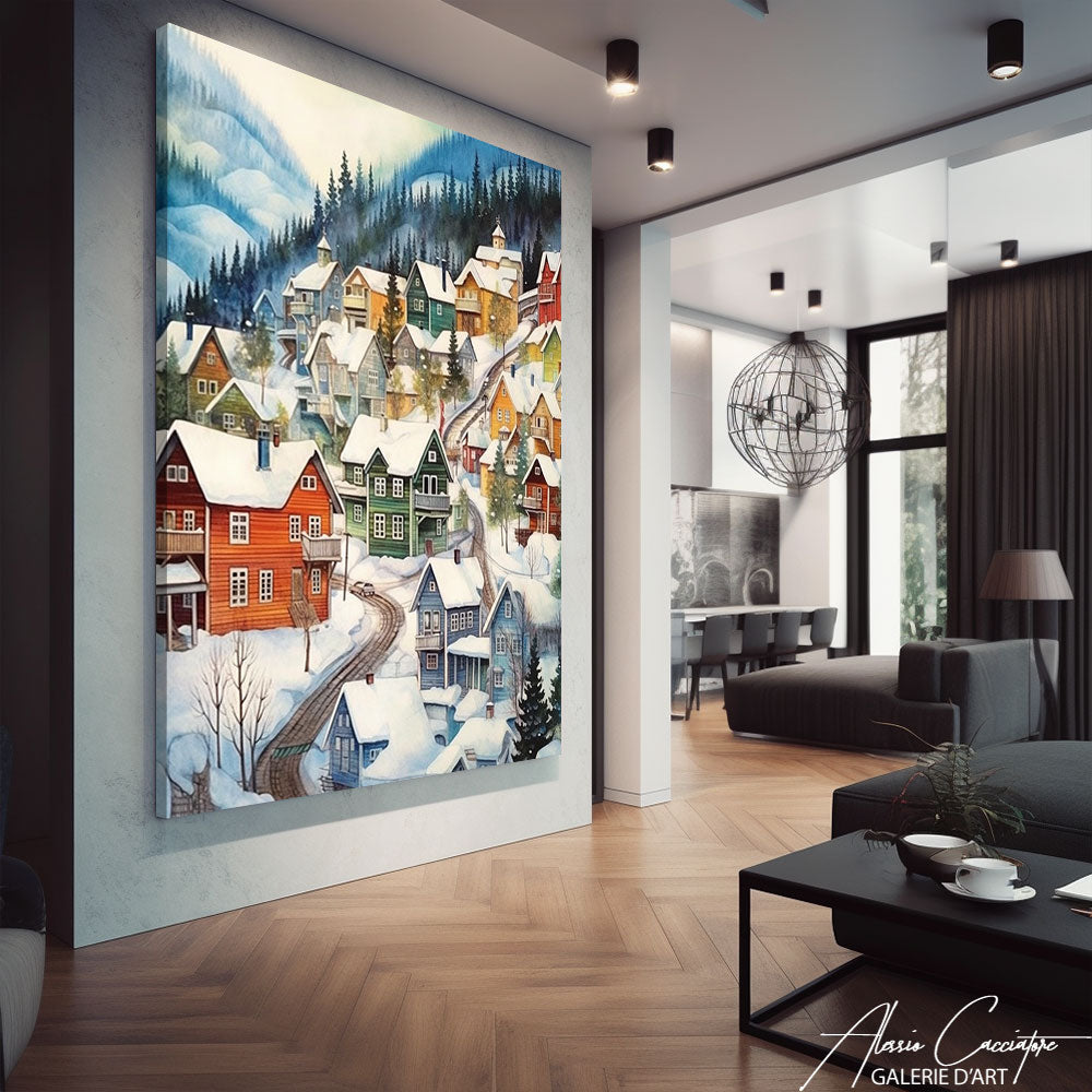 Tableau Paysage Scandinave