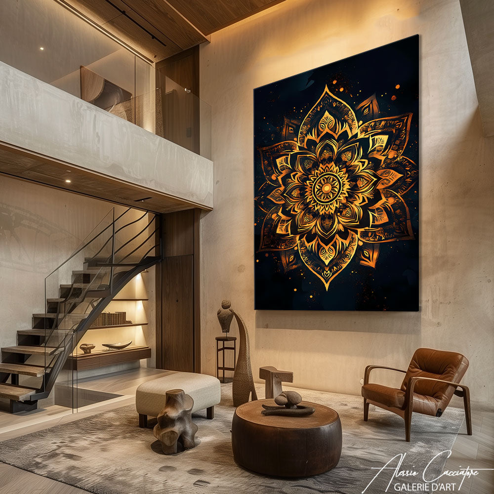 Tableau mandala moderne
