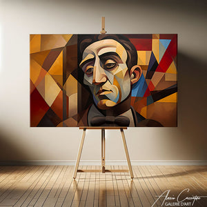 portrait cubiste homme