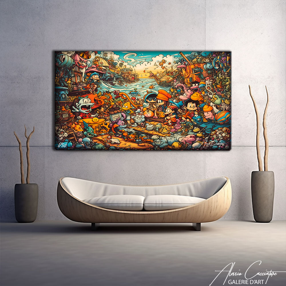 tableau graffiti décoration