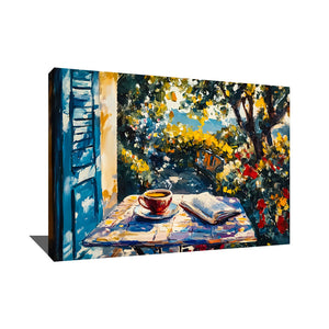 TABLEAU TASSE DE CAFÉ ABSTRAIT