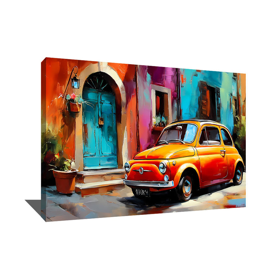 TABLEAU FIAT 500 COLORÉ