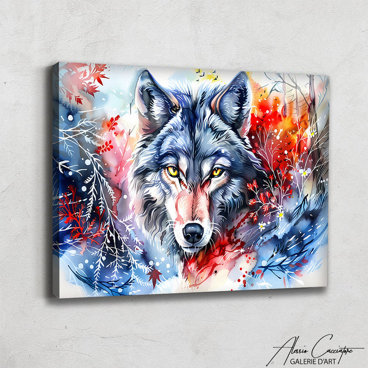 Peinture de loup