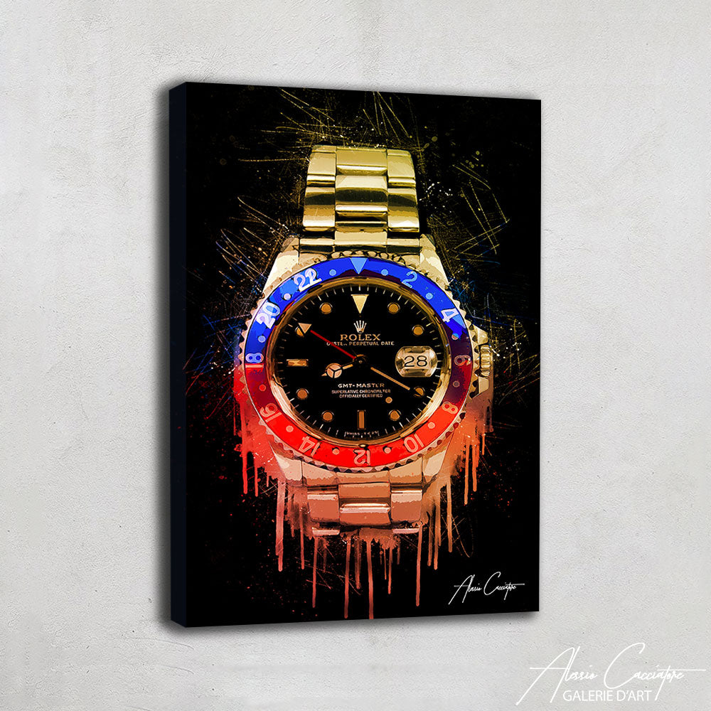 TABLEAU ROLEX PEINTURE

