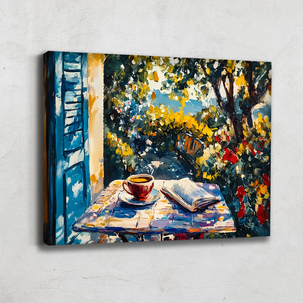 TABLEAU TASSE DE CAFÉ ABSTRAIT