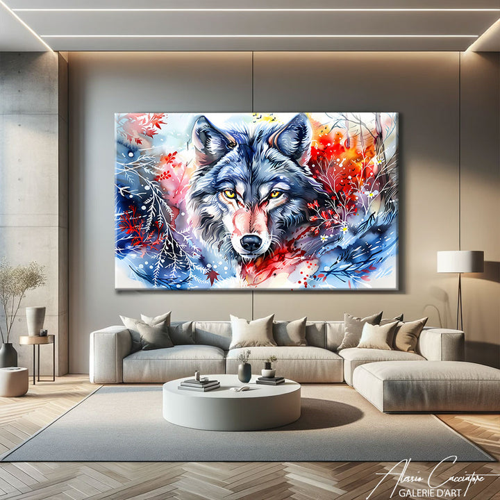 Peinture de loup