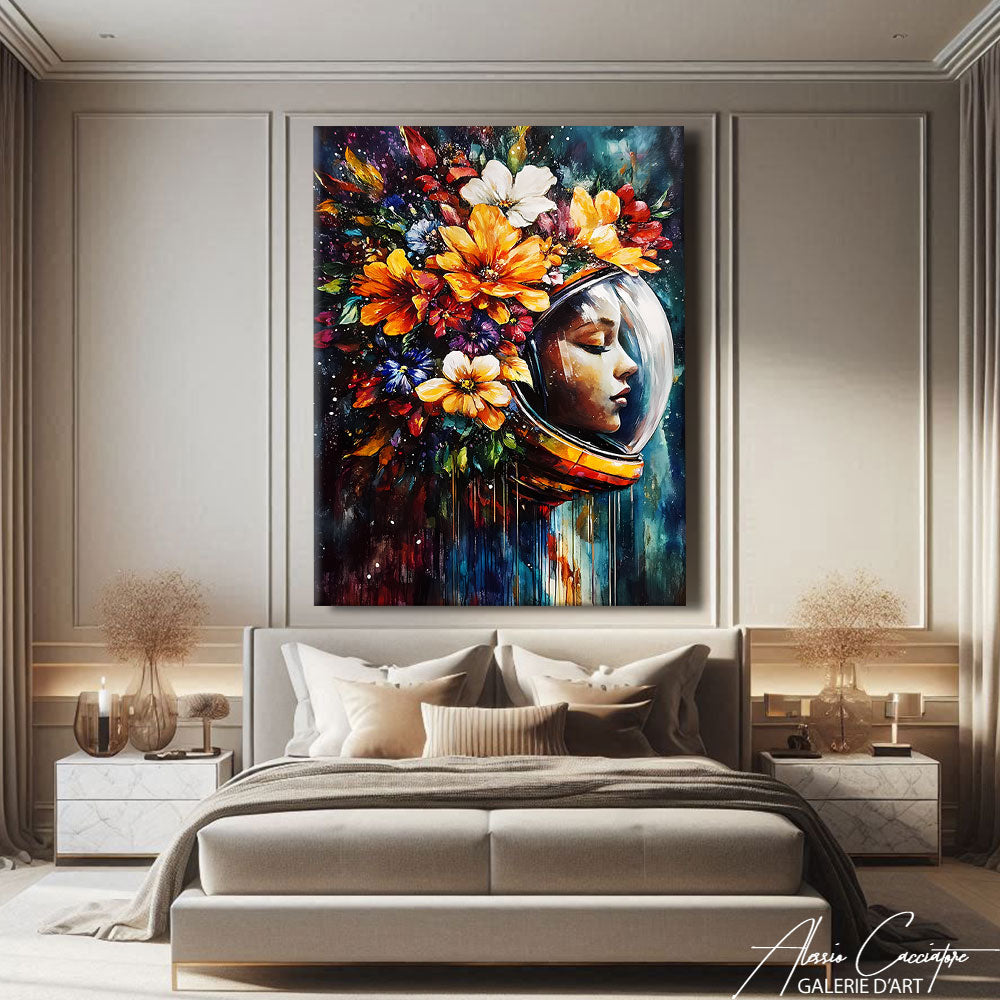 TABLEAU MURAL ASTRONAUTE