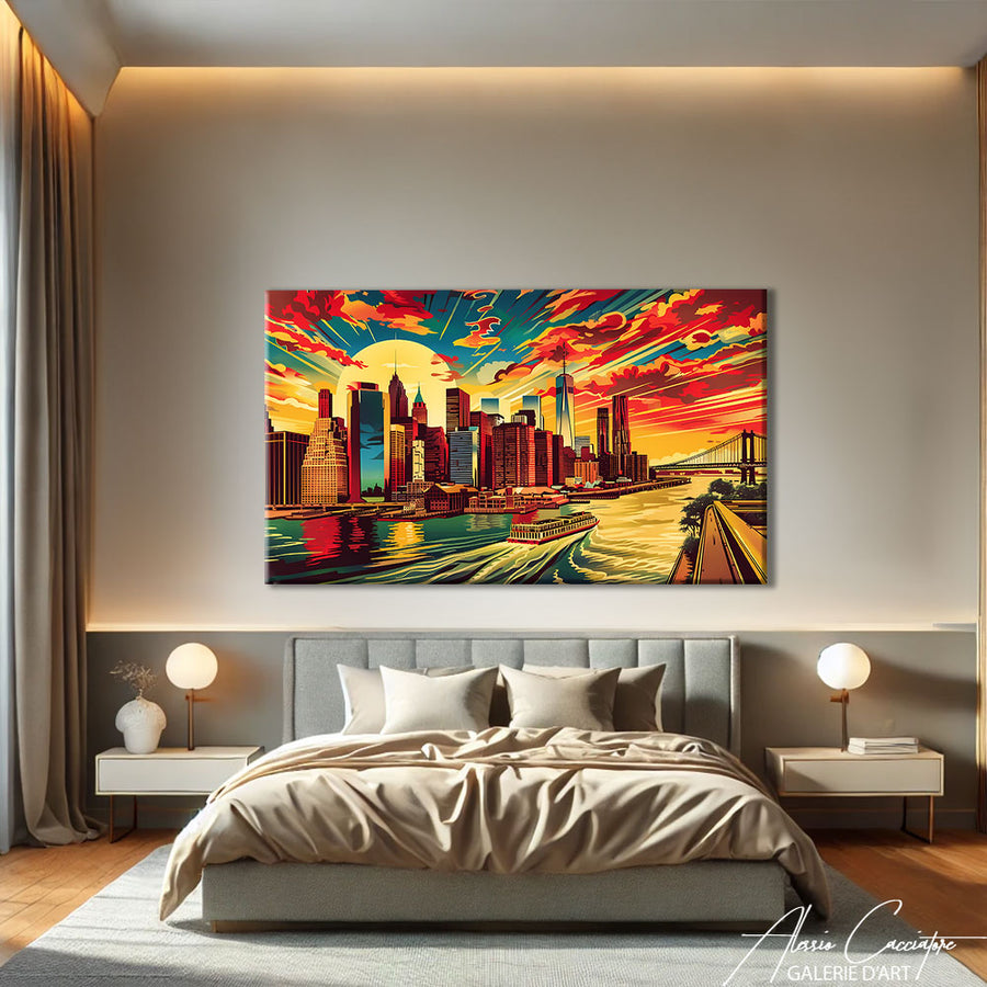 Tableau Manhattan New York – mise en situation