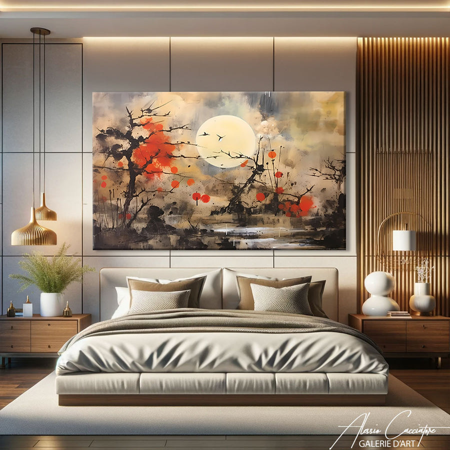 PEINTURE TABLEAU JAPONAIS – mise en situation