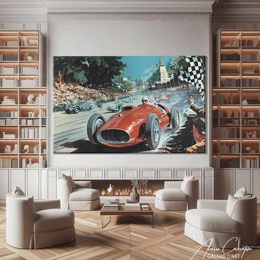 TABLEAU VOITURE DE COURSE AlessioCacciatore – mise en situation