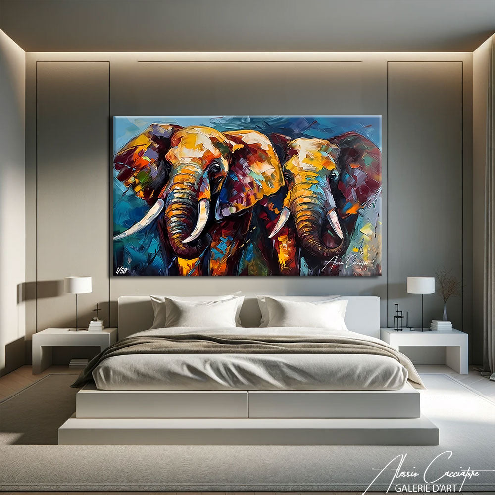 peinture éléphant 