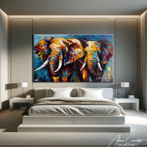 peinture éléphant 