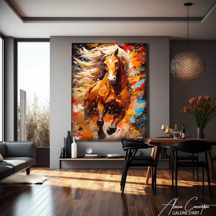 peinture cheval artiste