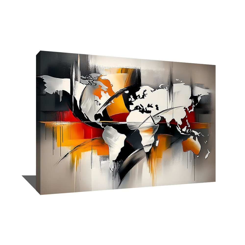 Tableau carte du monde