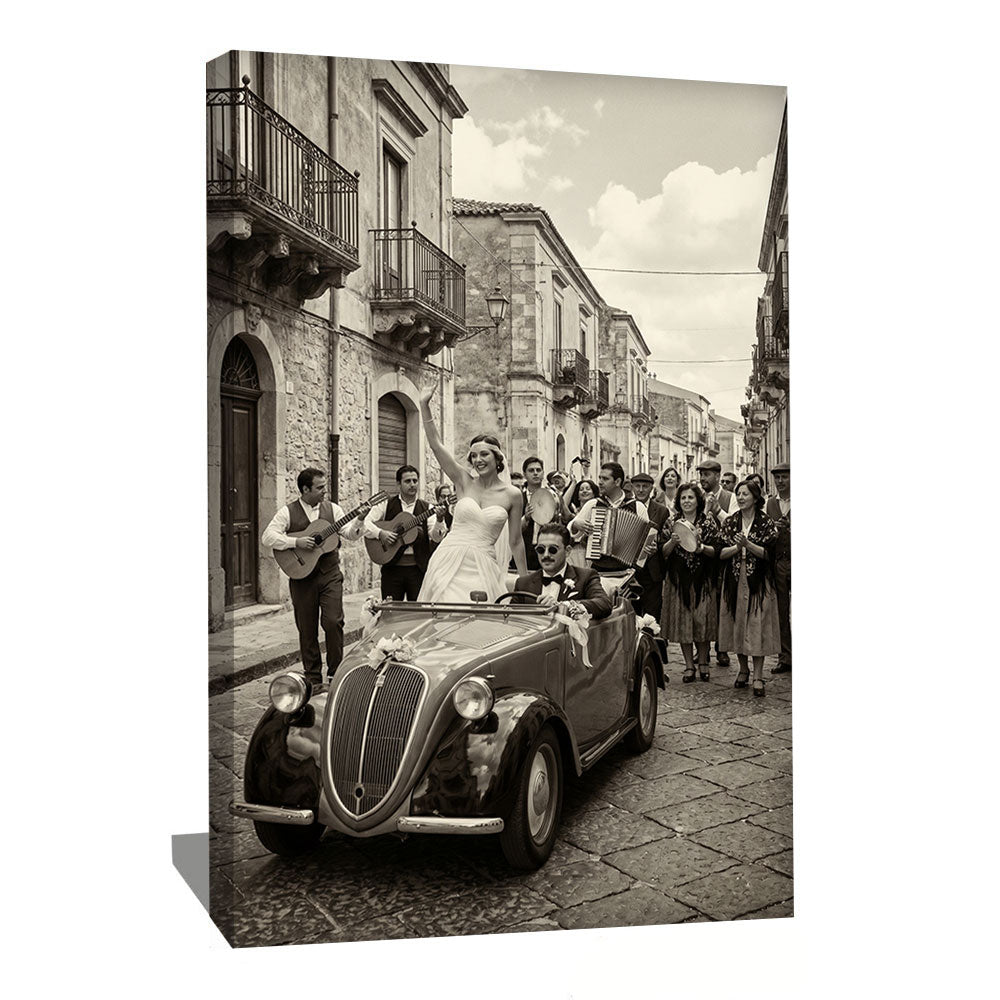 TABLEAU PHOTOGRAPHIE NOIR ET BLANC ITALIE
