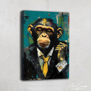 tableau singe street art