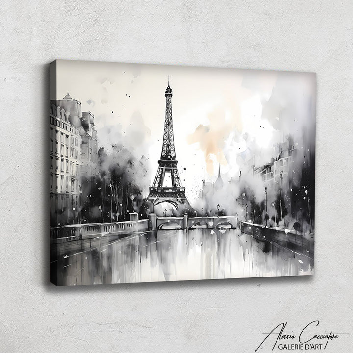 Tableau Paris Noir et Blanc