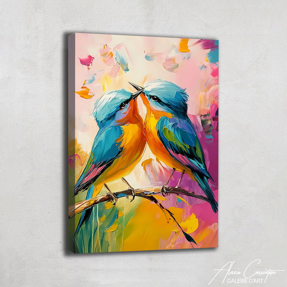 Tableau Toile Oiseaux