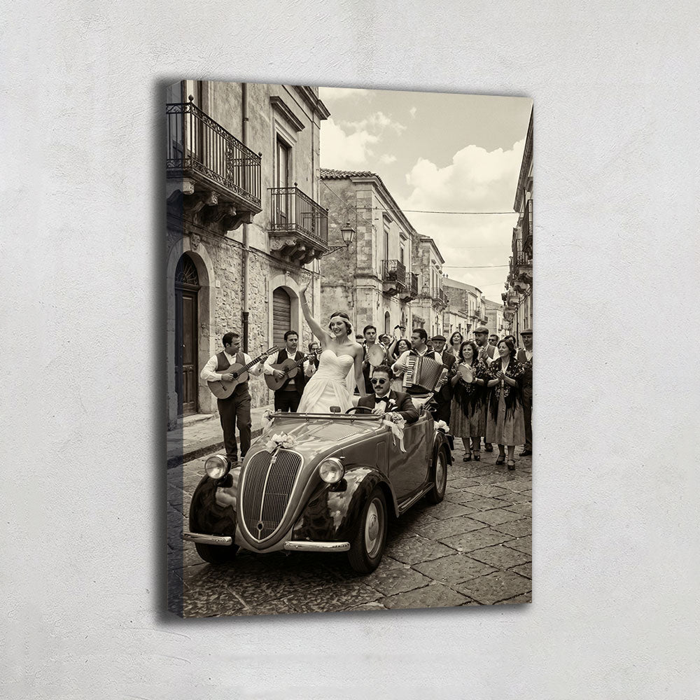 TABLEAU PHOTOGRAPHIE NOIR ET BLANC ITALIE