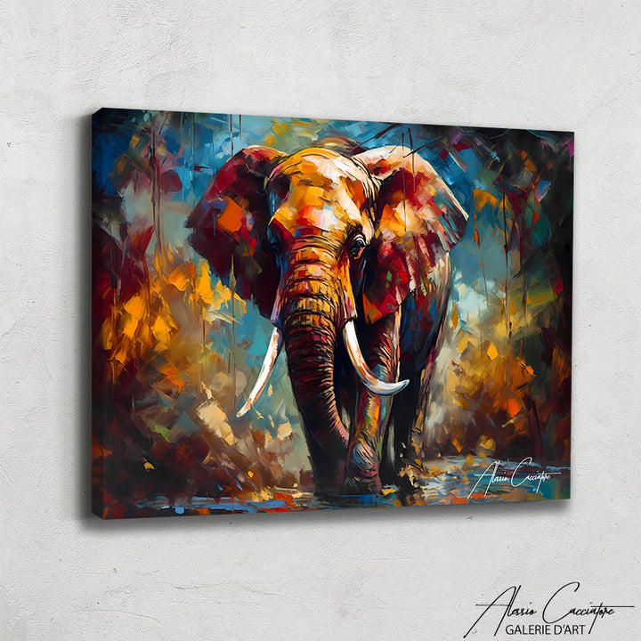 Peinture Aquarelle Éléphant