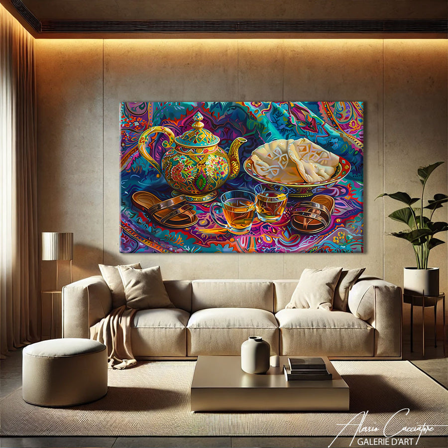 Peinture Murale Orientale
 – mise en situation