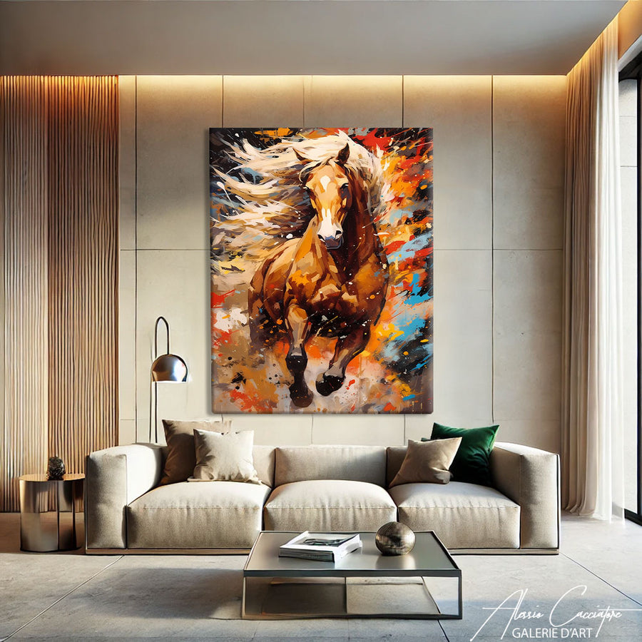 tableau cheval artiste
 – mise en situation