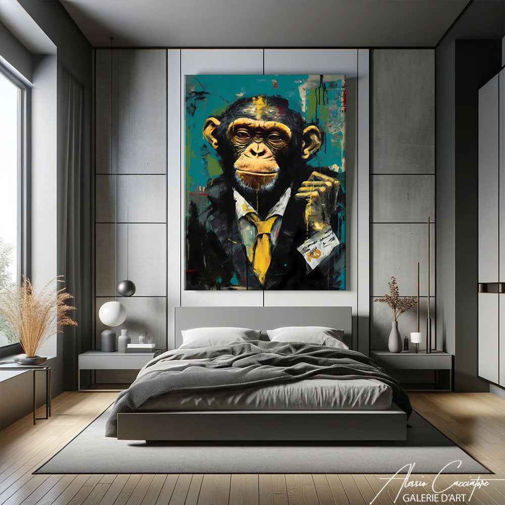 tableau singe street art