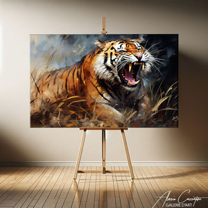tableau tigre peinture