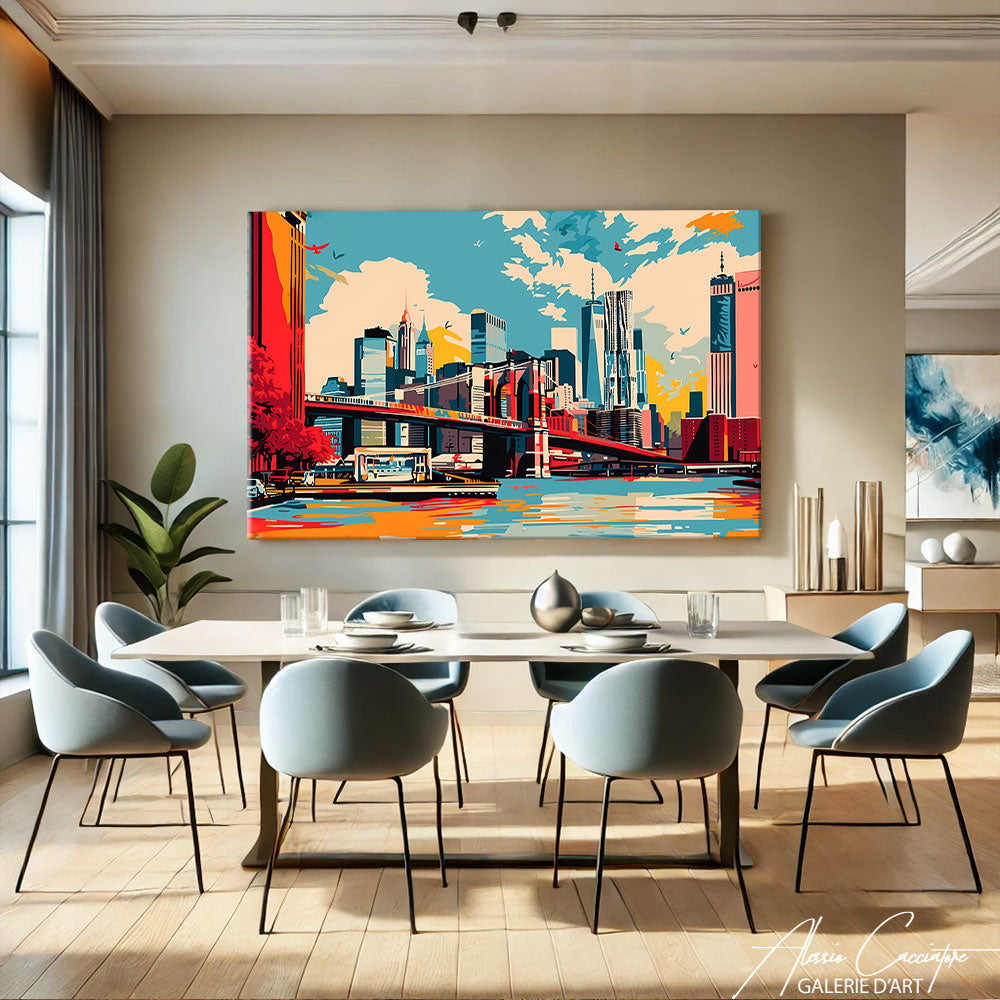 Tableau Peinture Moderne New York
