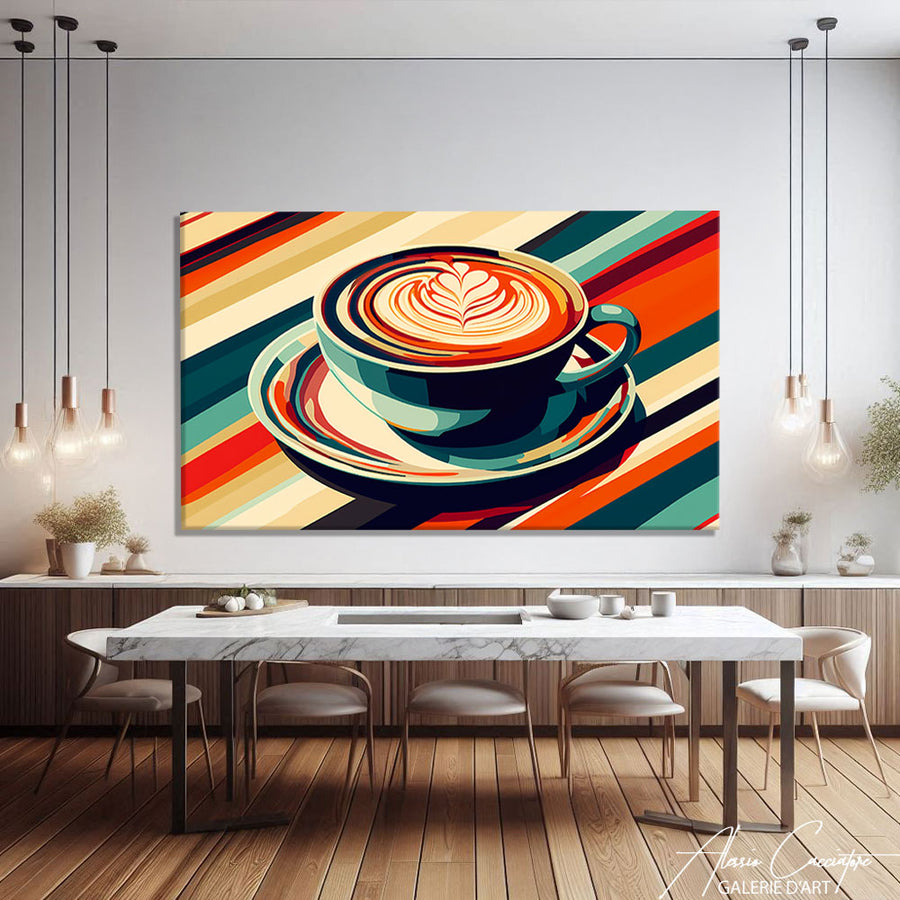 Toile Café Cuisine – mise en situation