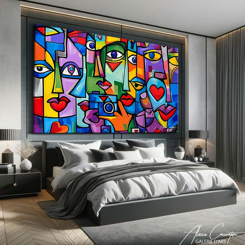Abstrait Tableau Moderne Coloré