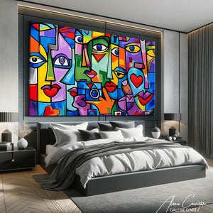 Abstrait Tableau Moderne Coloré