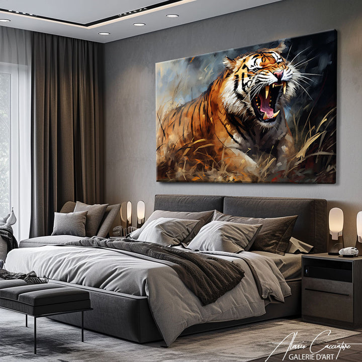 tableau tigre jungle