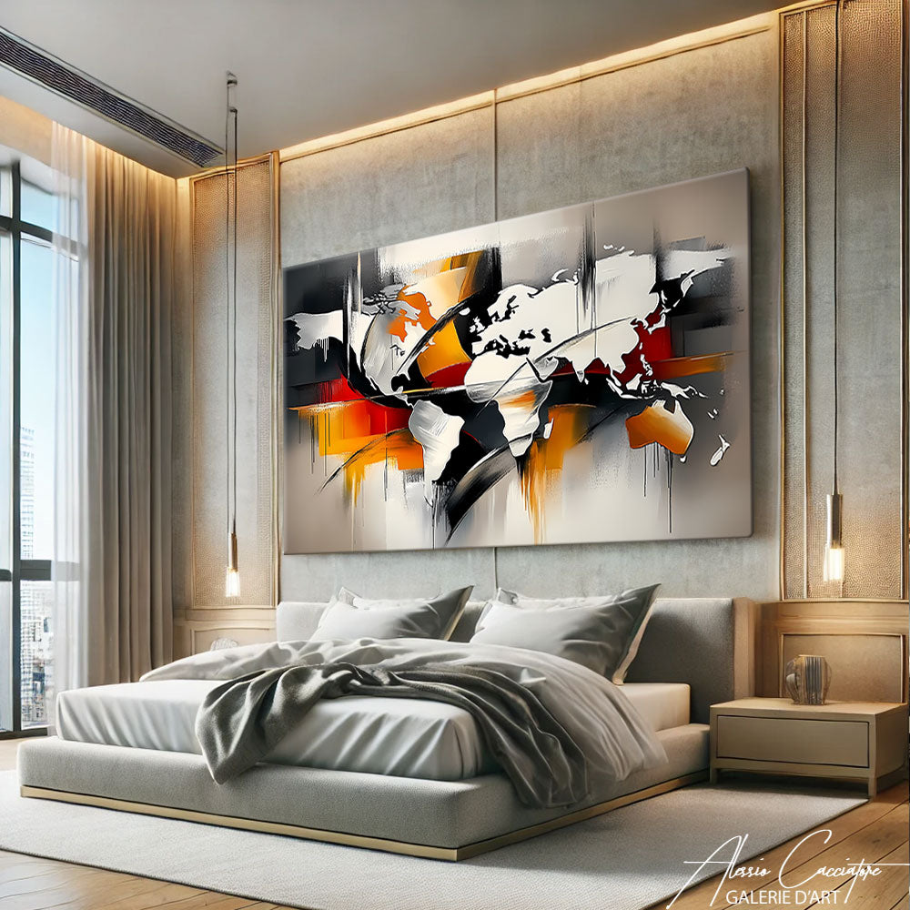 Tableau Mappemonde Moderne
