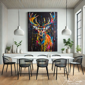 Tableau Cerf Coloré
