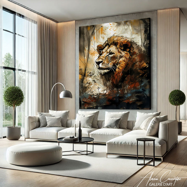 Tableau Lion Moderne