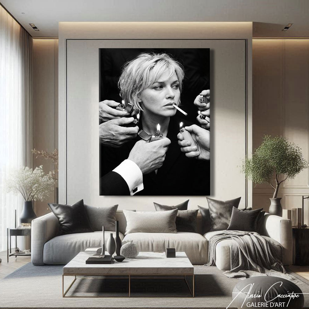 TABLEAU NOIR ET BLANC FÉMININ