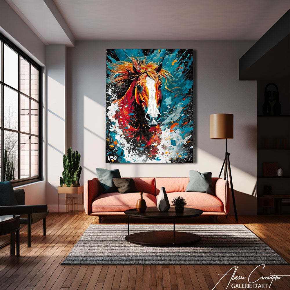 peinture cheval art moderne