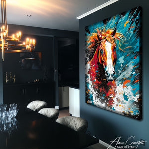 tableau cheval moderne
